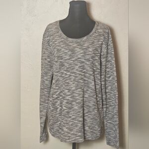 [GAP] Black & White Speckled Long Sleeve Sweater《XL》